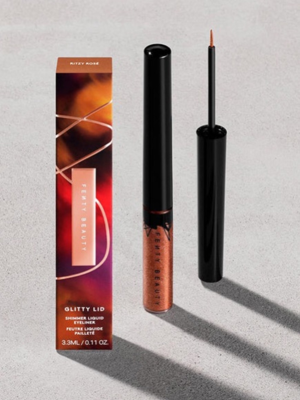 Fenty Beauty Glitty Lid Shimmer Liquid Eyeliner — Ritzy Rose